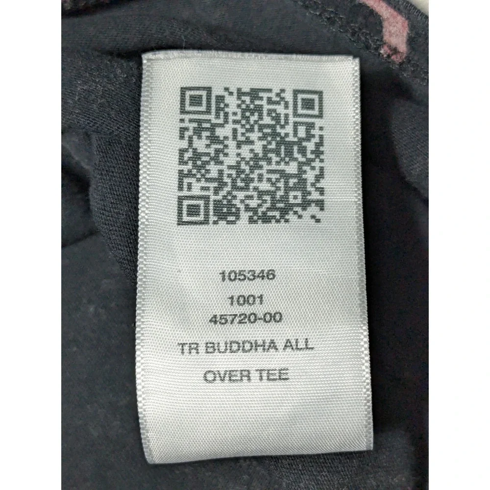 True Religion Buddha Allover Print Black T-shirt - Men Medium‎